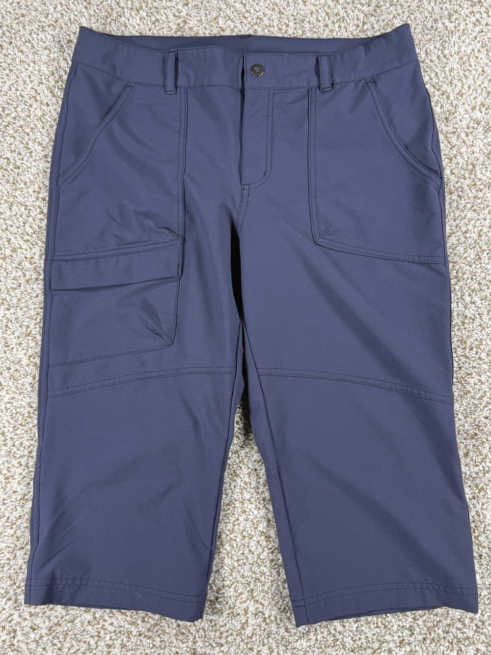 Columbia Blue Kestrel Trail Stretch Shorts